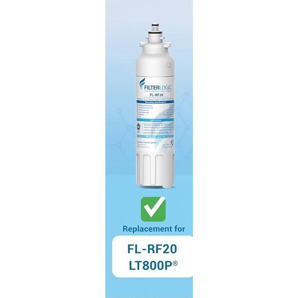 2 Filterlogic ADQ73613401 Refrigerator Water Filter, Replacement for LG® Sealed - Picture 2 of 5